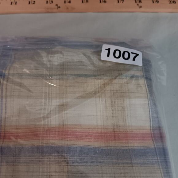 Vtg Walls Ranch Wear Western Shirt L Tan/Orange Plaid Pearl Snap Short Sleeve - Picture 15 of 15